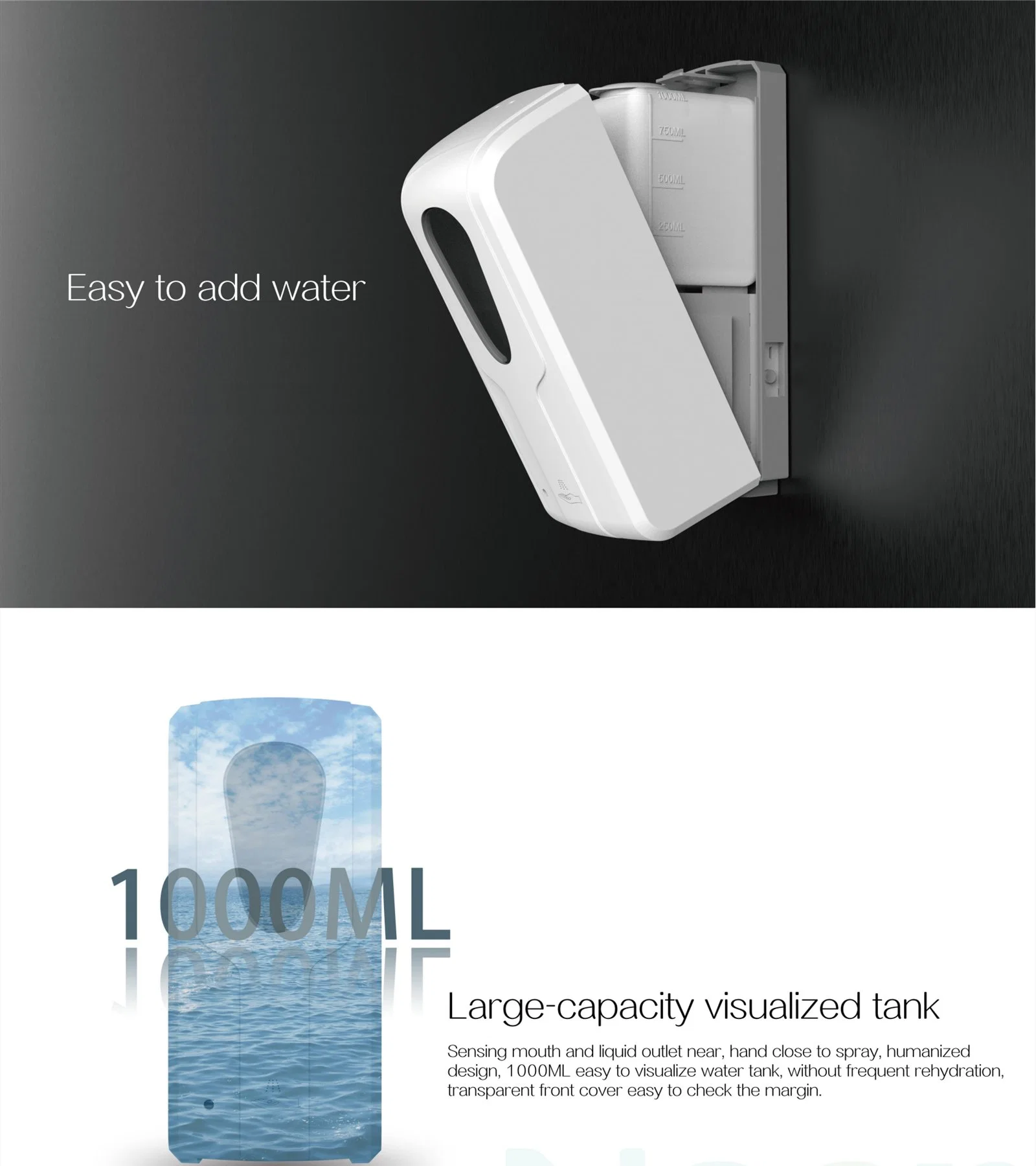 Liquid Spray and Foam Dispenser Electric Touchless Soap Dispenser Automatic