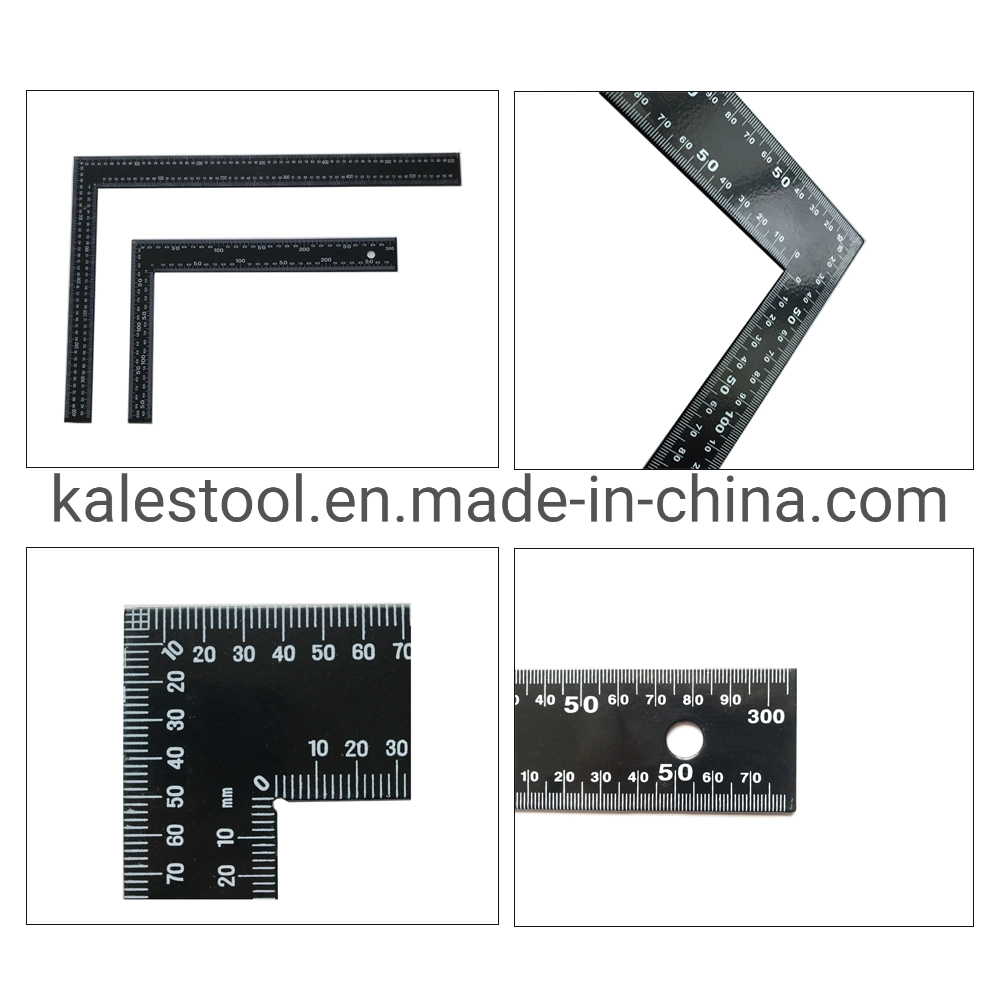 L Shape Angle Ruler with Black Painting