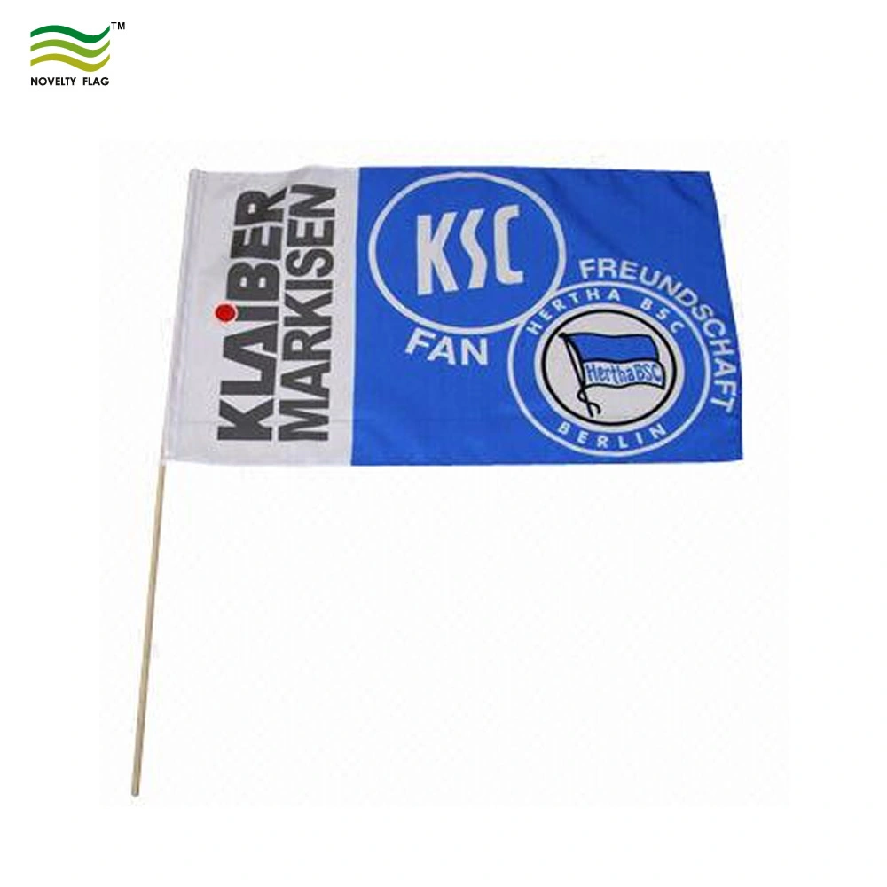 Promotion Advertising Custom 12X18 and 4X6 Flying Hand Flags