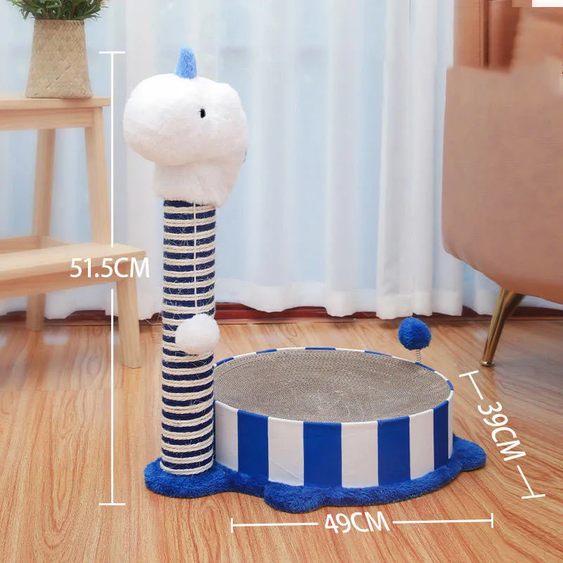 2023 New Cute Alpaca Shape Cat Scratching Board Cat Climbing Frame Cat Scratching Post