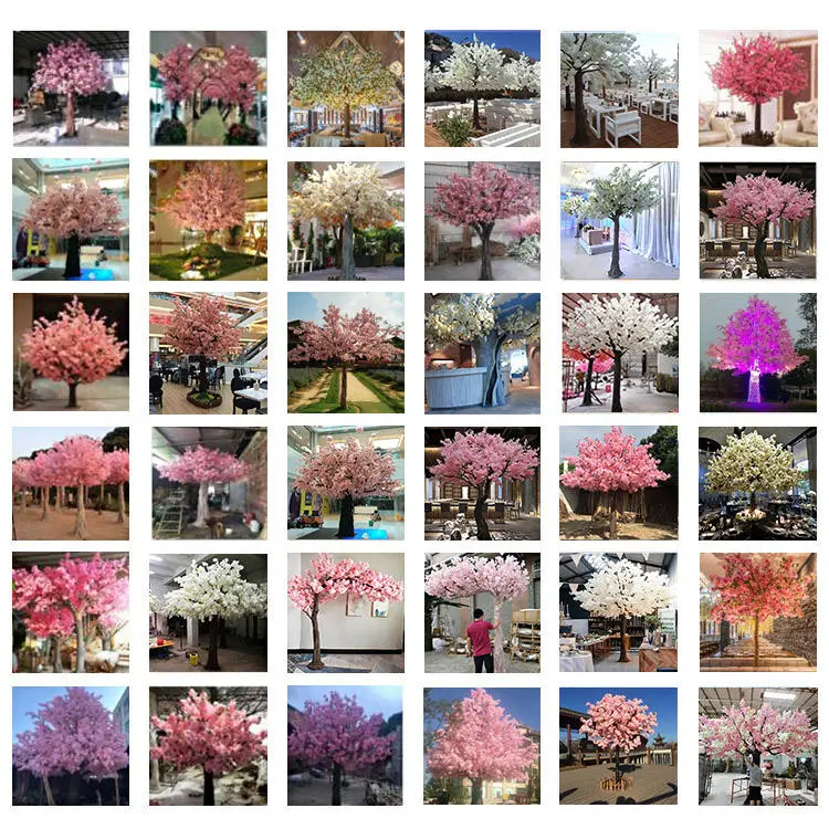 Contact Us for Free Sample Custom 1.5m 3m 4m Simulations Sakura Wedding Decorative Cherry Flower Tree Artificial Cherry Blossom Tree