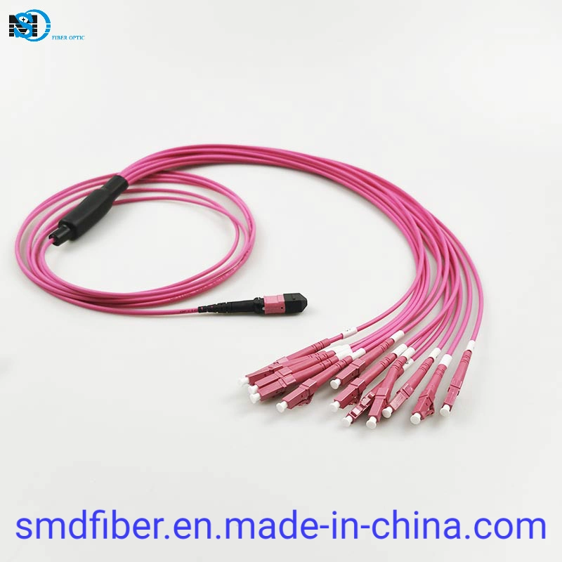 La fabricación del MTP/PC-LC/PC-12F-mm 5m MTP-LC 12 puentes de núcleos de cable de conexión