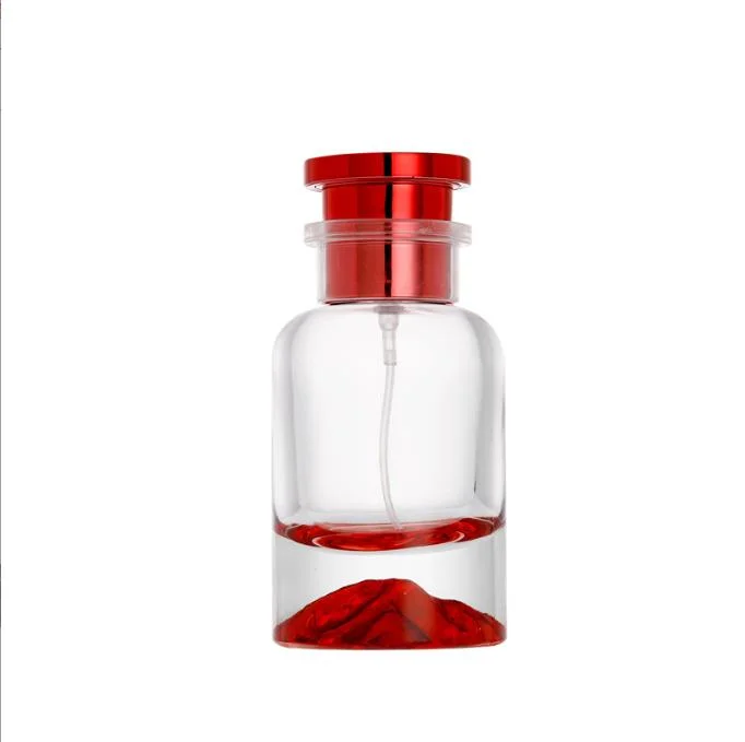 Best Selling 30ml 50ml 100ml Fragrance Scent Colorful Volcano Bottom Perfume Glass Bottle