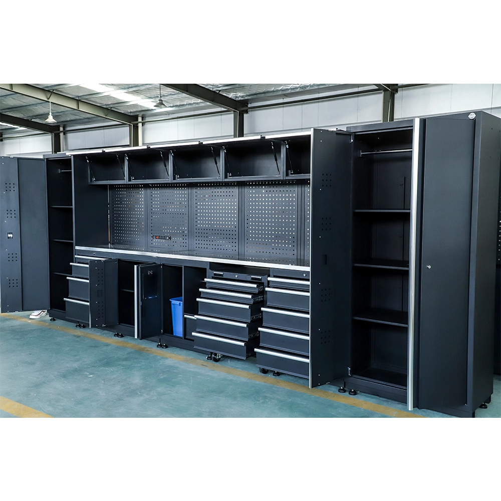 Goldenline Garage Series Large Black Metal Combined Tool Cabinets Supplier