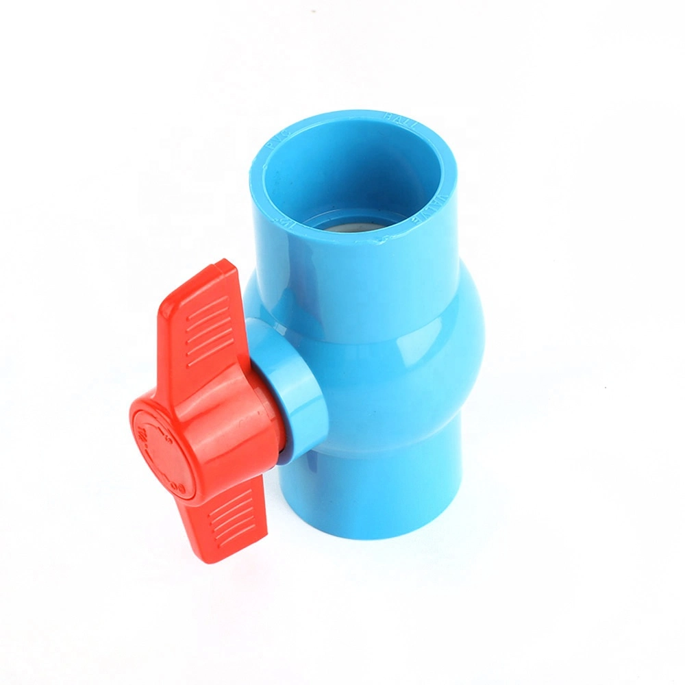 PVC Threaded Compact Ball Valve Price with Polyvinyl Chloride Body