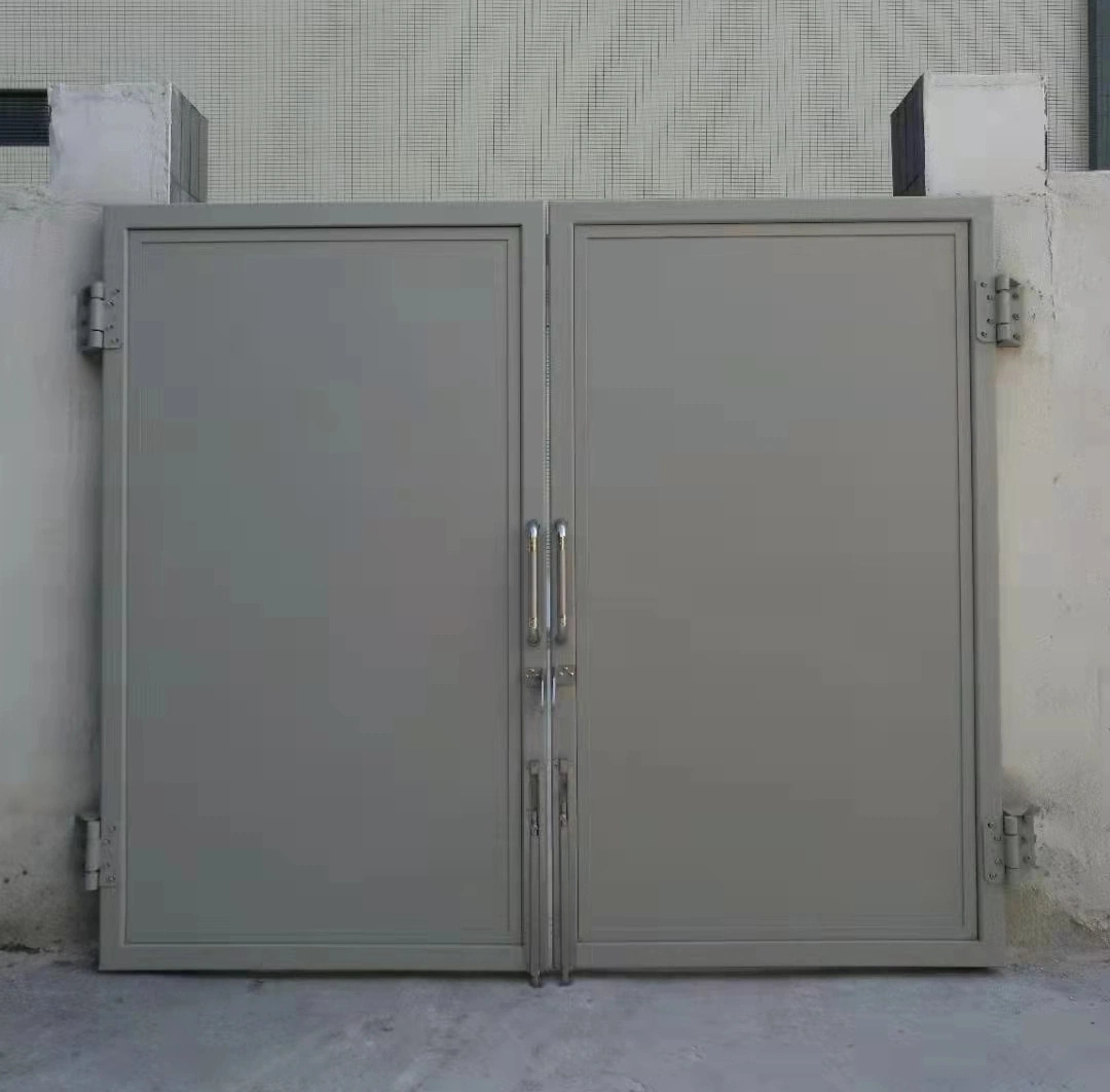 Fabricante chino Comercial Industrial Interior Exterior de la seguridad contra incendios Seguridad Contra Incendios la prevención de incendios de acero de doble puerta de acero contra incendios de Metal Fire-Rated