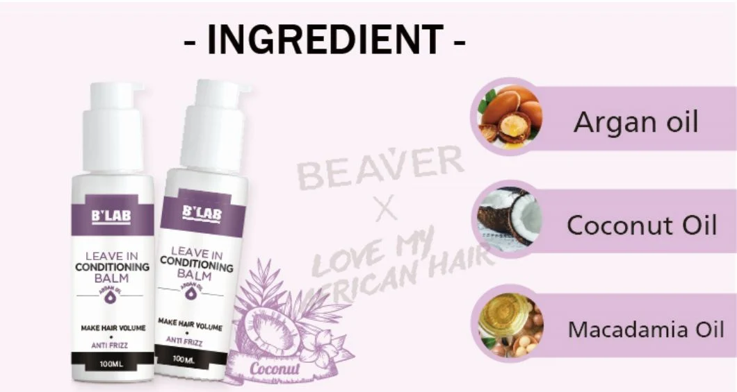 Factory Directly Private Label Hair Products Moisturizing Leave-in Conditioning Balm