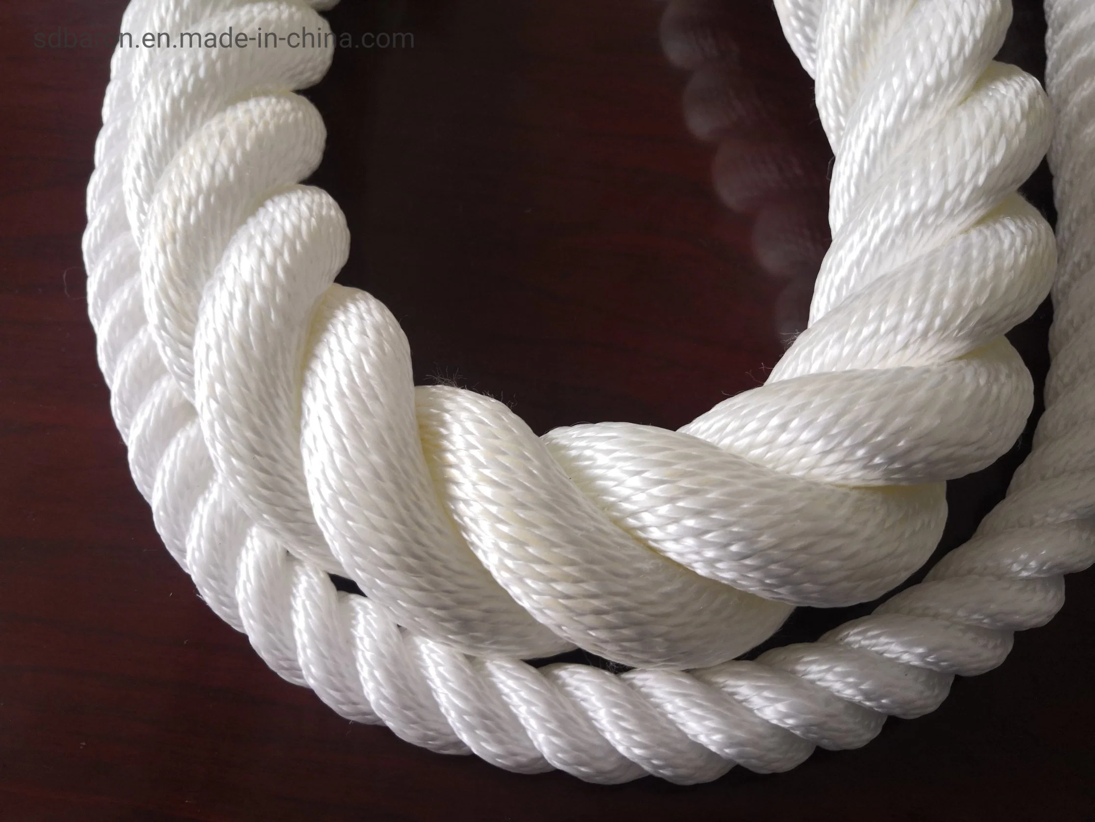 Nylon 3 Strand Dock Line, Twisted Nylon Rope, Black or White Multipurpose Wire, Crafts, Traction, Dock Line and Heavy Load.