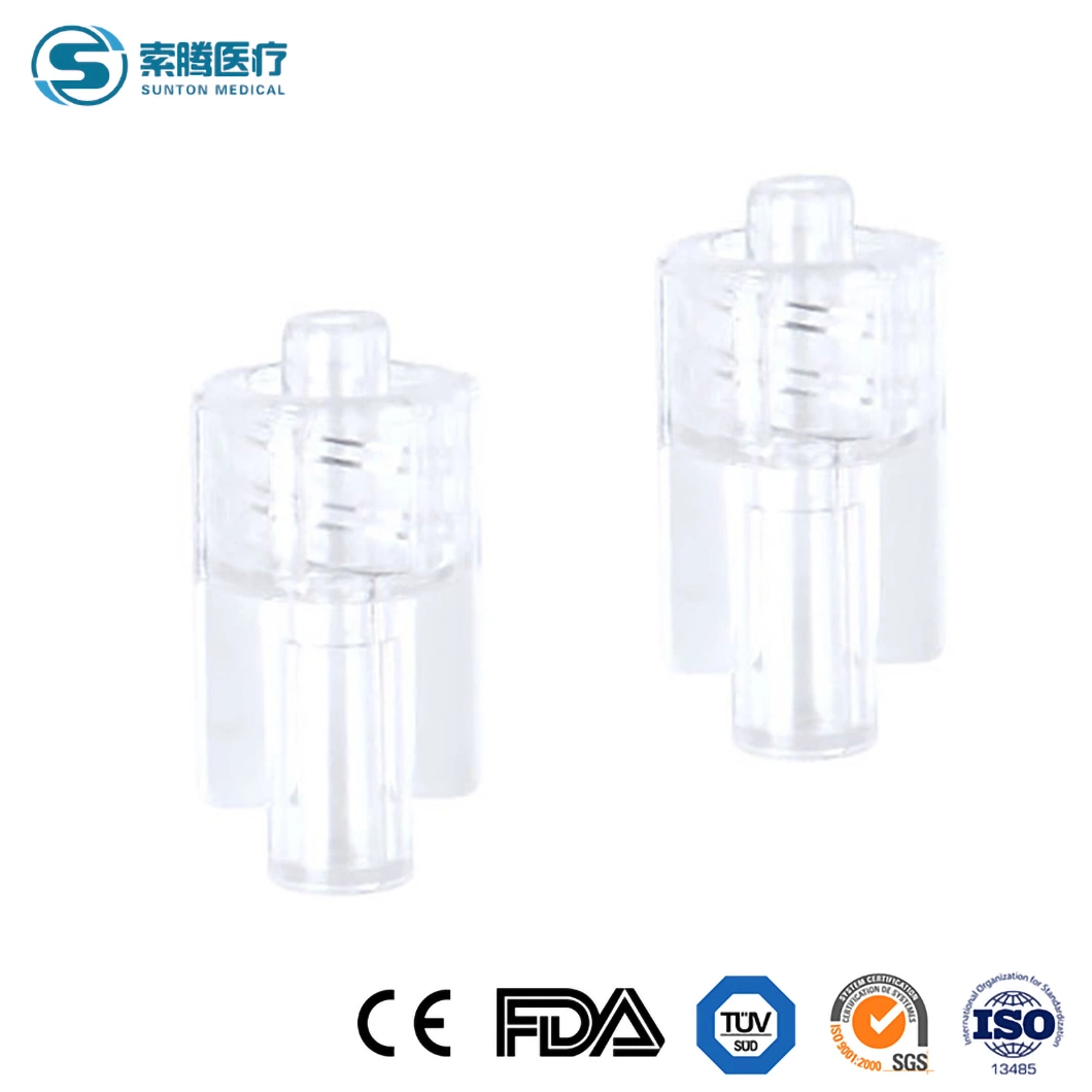 Sunton China Good Price 2-Piece Set Barb Tube Hot Sale ISO 13845 Safety Standard Medical Luer Lock Connector Manufacturing