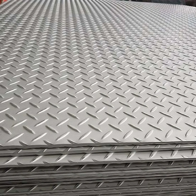 317L 321 347 304 201 316 Etched Floor Stair Embossed Diamond Checkered Cladding Stainless Steel Plate Sheet for Building Material