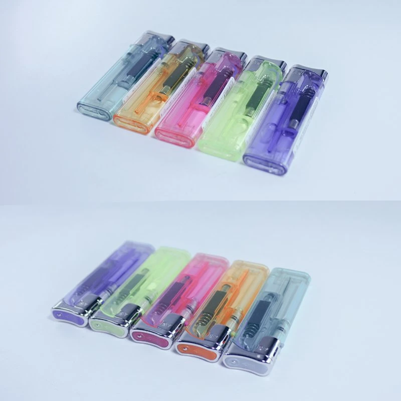 Transparent Plastic Thin Electronic Lighter