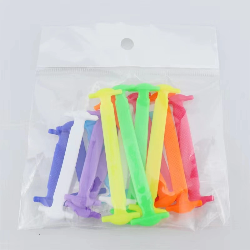 Factory Wholesale/Supplier and Stock Versatile Elastic Creative Shoelaces OPP Packaging, Fashionable and Popular H-Shaped Silicone Shoelaces