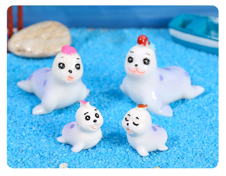 Custom Resin Sea Lion Walrus Seal Marine Animal Aquarium Accessories