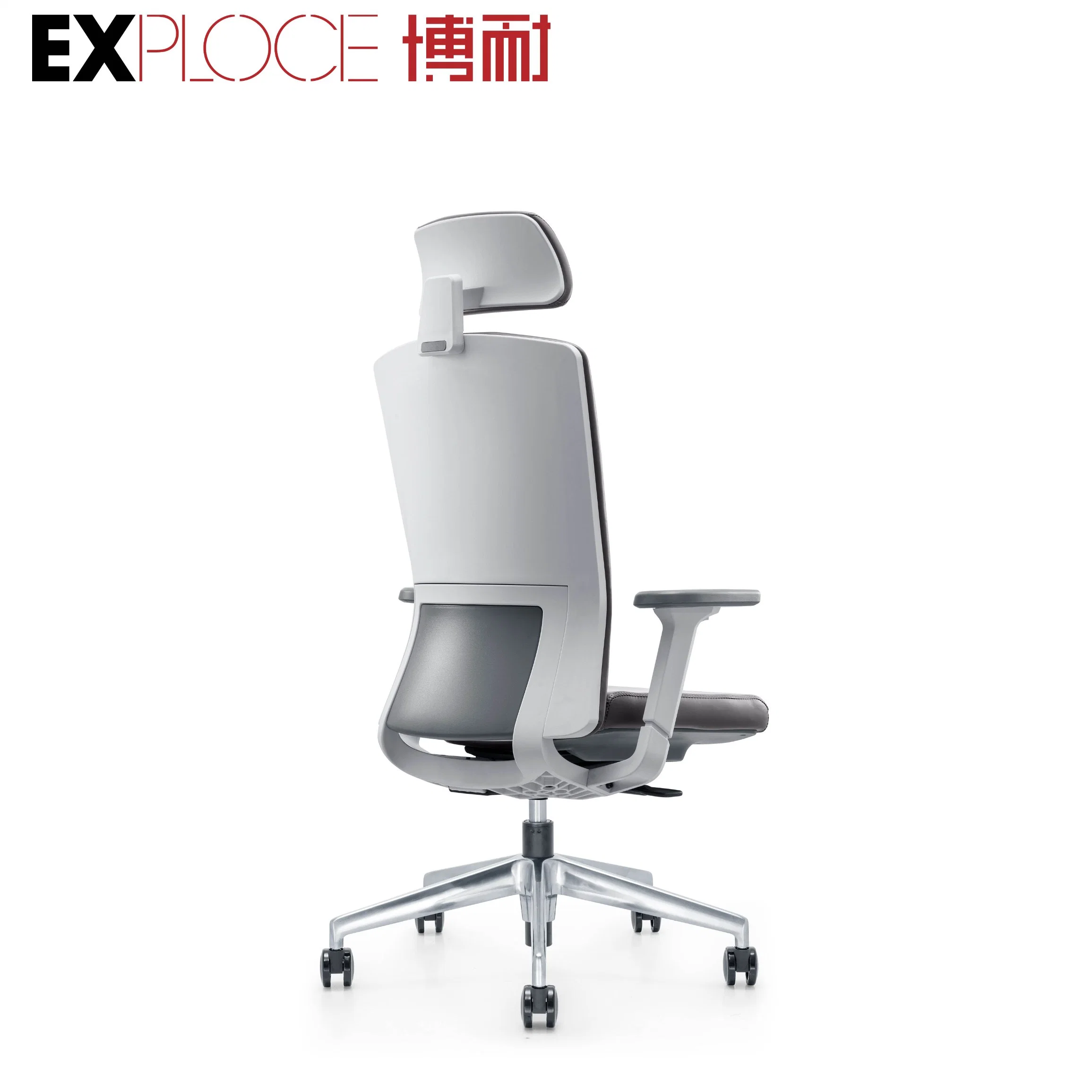 Germany Design Full Back Plastic Cover Fabric Chair 150kg Weight Capacity High Density Molded Foam Lumbar Support Office School Furniture