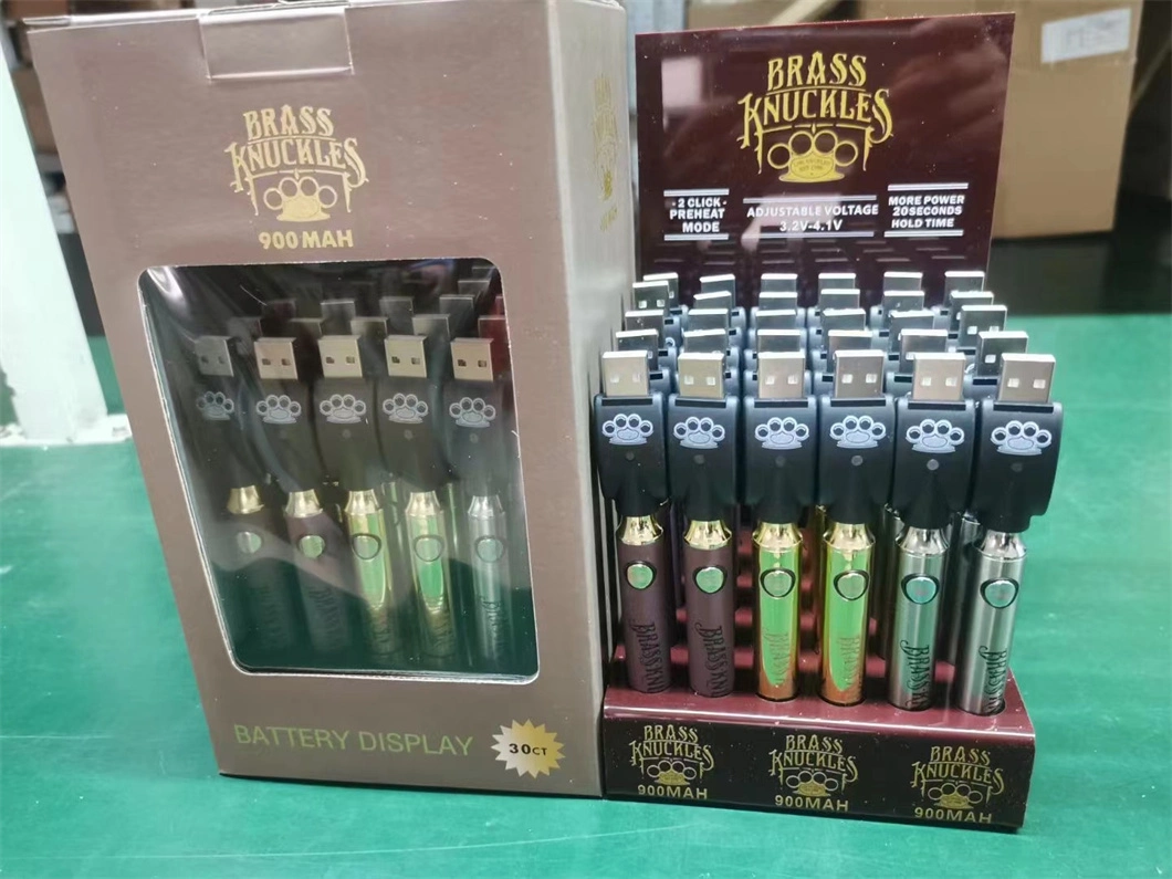 Mayorista 510 hilos Cookies Twist Backwoods Brass Kunkle 650mAh pantalla Dabwoods Mad Labs Packman Runtz Packwoods Muha Med VAPE Pen Cartucho de la caja del carro de la batería