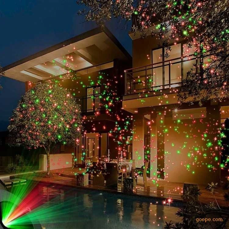 Outdoor Red & Green Starry Laser Lawn Lights for Lawn Waterproof