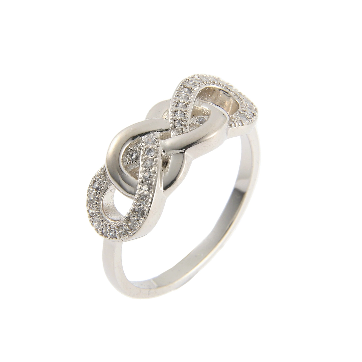 Fashion Jewelry 925 Sterling Silver Ring with Cubic Zironia