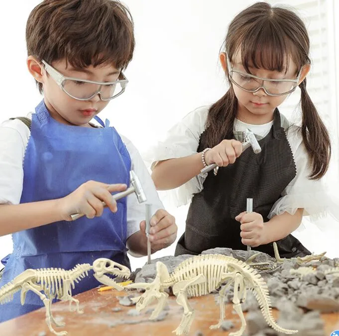 Archaeology Excavation Toys Dinosaur Science Kit Dig Fossil Game Assembles T-Rex Stegosaurus Triceratops Mammoth Skeleton Models
