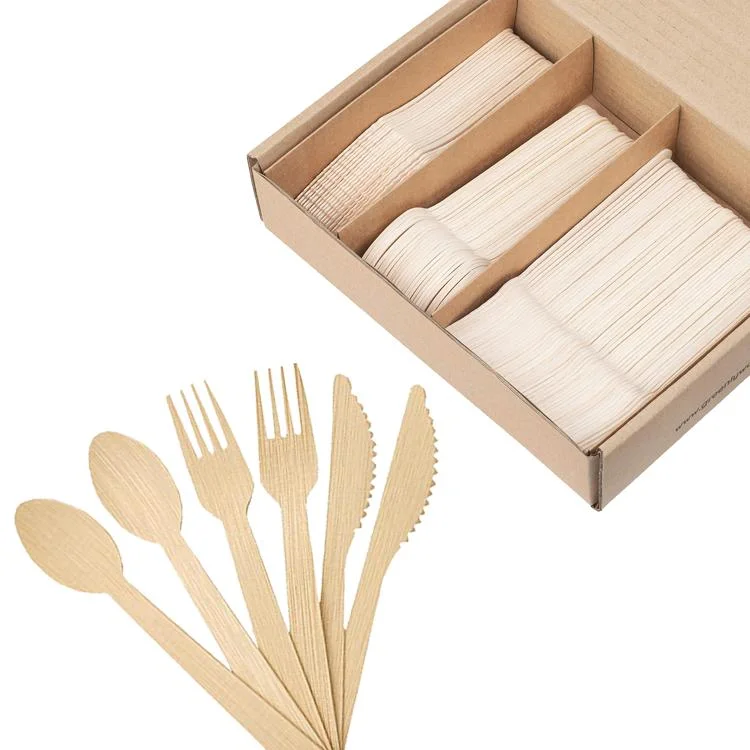 Biodegradable PLA Plastic Disposable Spoon Fork Knife Cutlery Set Flatware Set