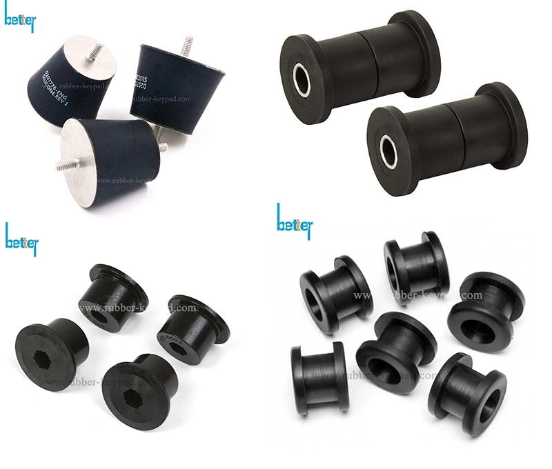 Flanged Silicone Rubber EPDM Neoprene Cable Wire Cord Isolator Bushing