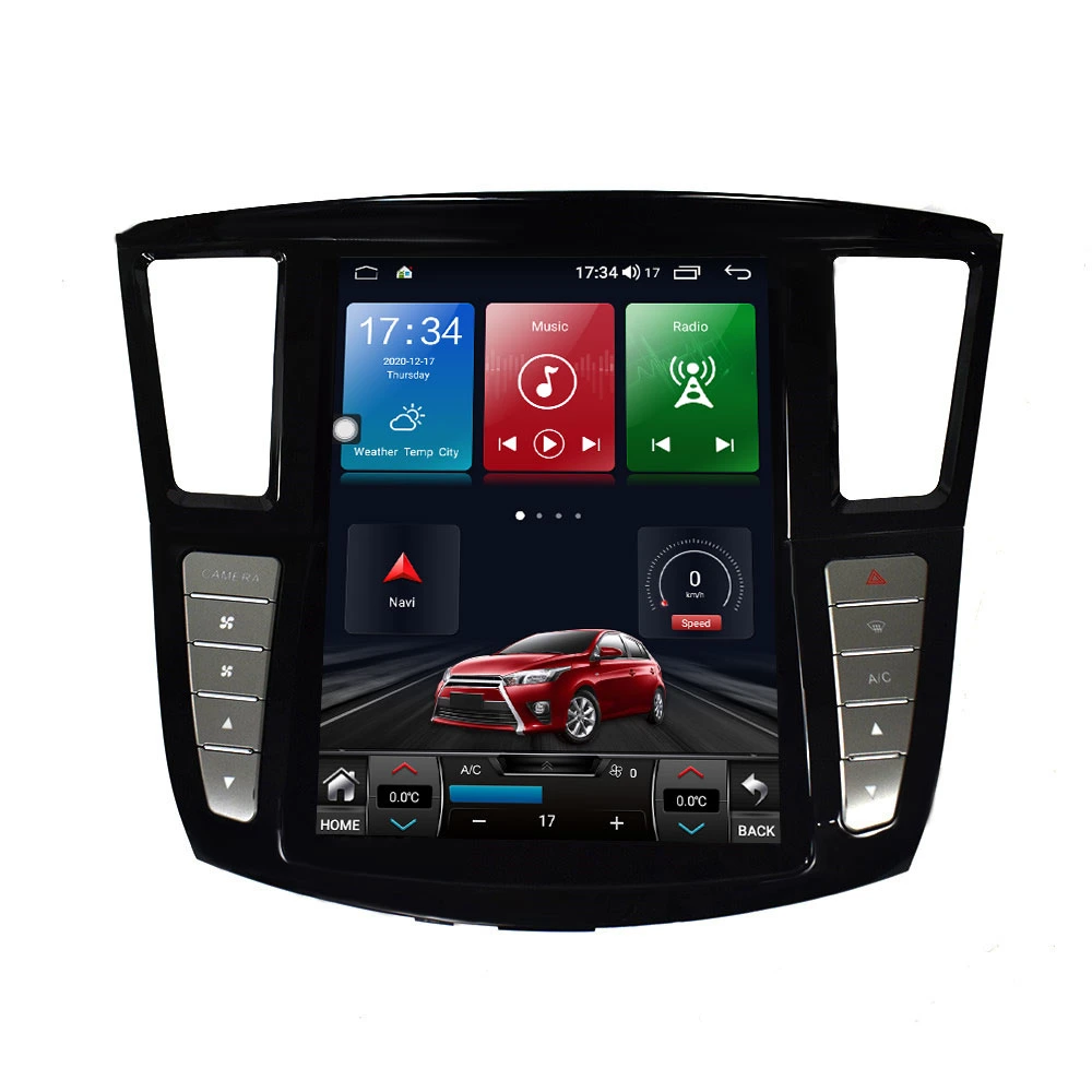 1 DIN Car Video Android 10 Multimedia Player for Infiniti Jx35/Qx60 2012 2013 2014 2015 2016 2017 2018 2019 4+64 GB Wireless GPS