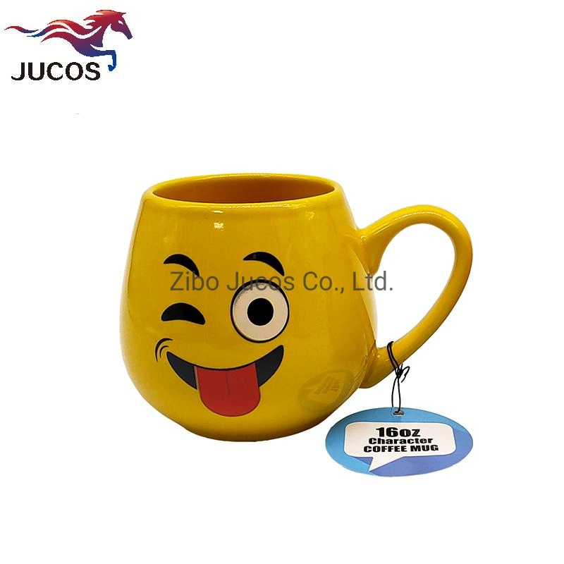 Keramik Runde Kaffeebecher Bauch Form Tassen für Promotion-Geschenk Souvenirs Custom Size Farbe Design Verpackung Porzellan Cartoon Tassen