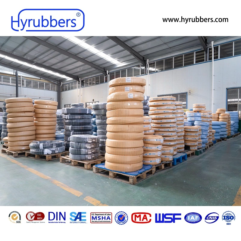 Four Layers Steel Wire Braided DIN EN 856 4SP/4SH Flexible Hydraulic Hose