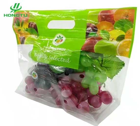 Wholesale/Supplier Food Grade Safe Plastic Zipper Grape Plastic Packing Material Fruit Bag