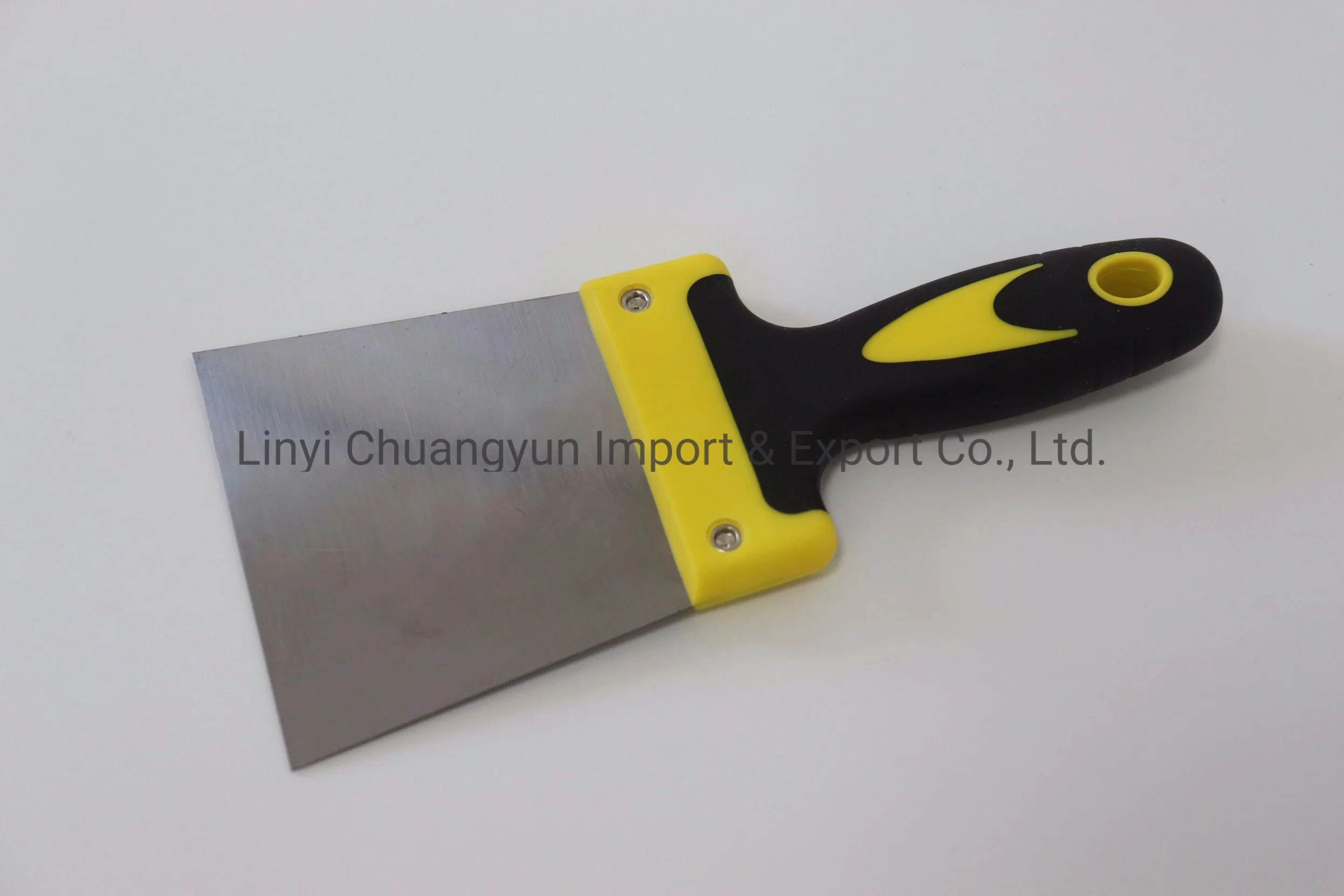 Wall Painting Scraper Putty Knife with Rubber Handle Stainless Blade