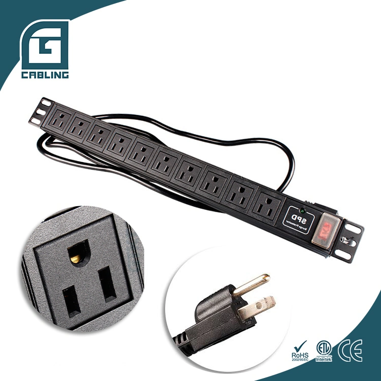 GCabling 220-250V 13 a aluminium alliage UK Power Strip