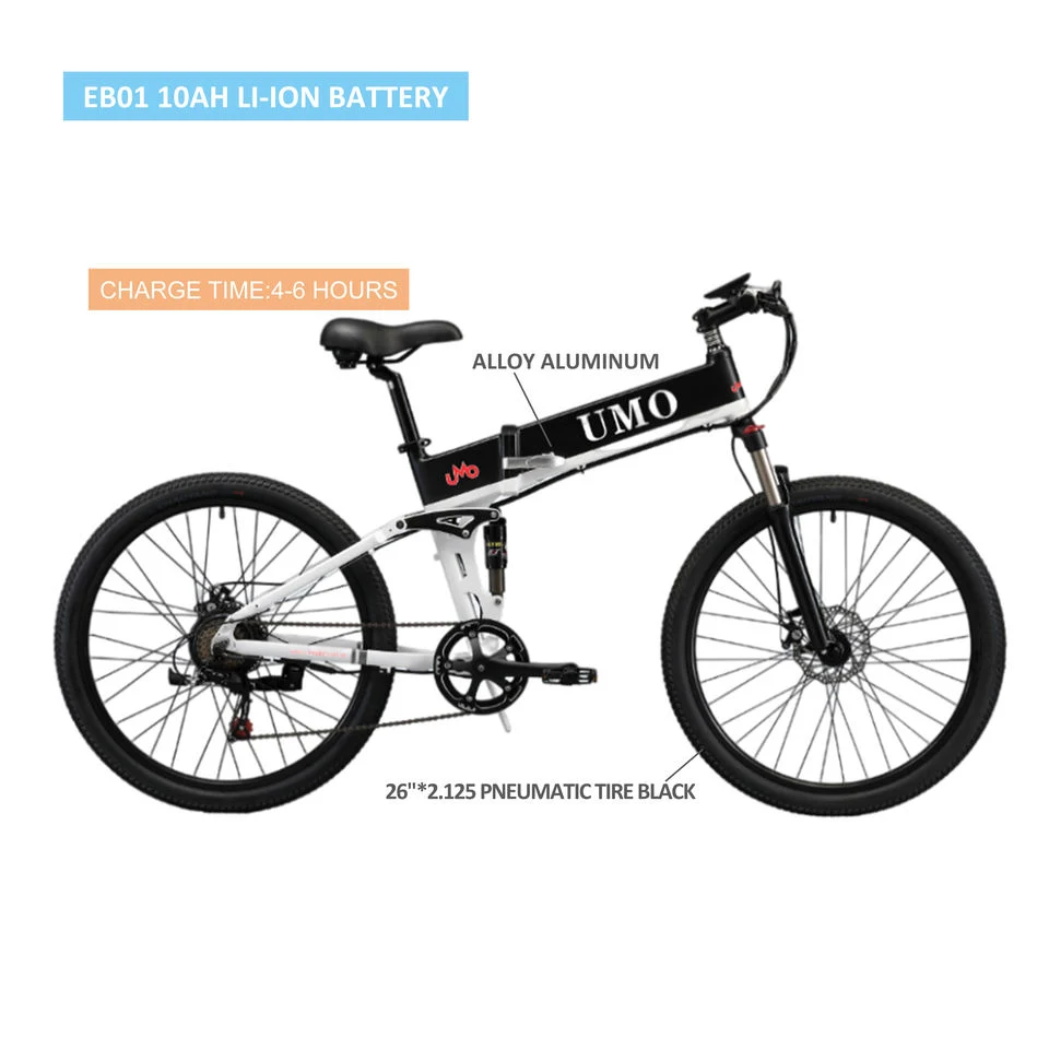 Vélos à pneus gras de Chine 48V 10ah Li-Batterie Vélo électrique pliant Vélo de ville Ebike.