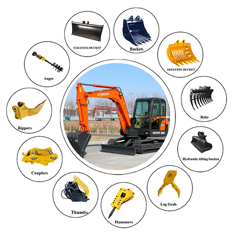 3ton 4ton 5ton 6 Ton Mini Excavators with Good Price CE ISO Certified 5 Ton Hydraulic Crawler Excavator Mini Digger