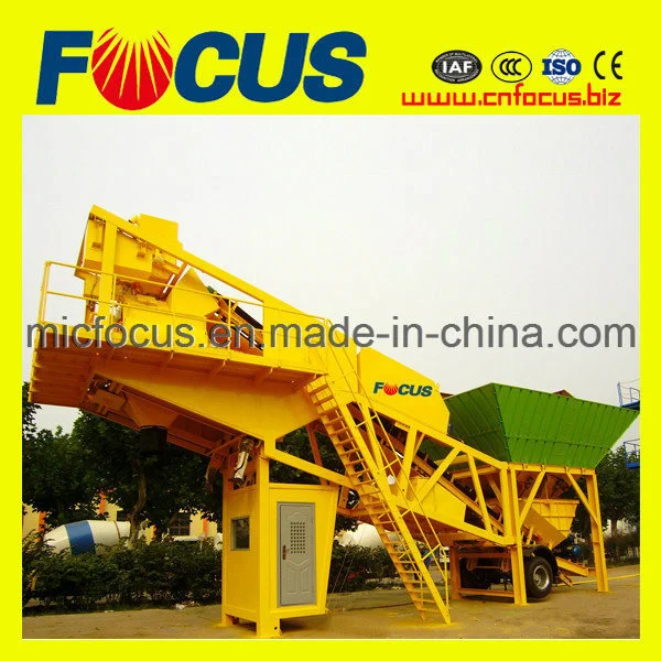 Automatic Control Yhzs75 Mobile Concrete Batching Plant, Concrete Batching Station