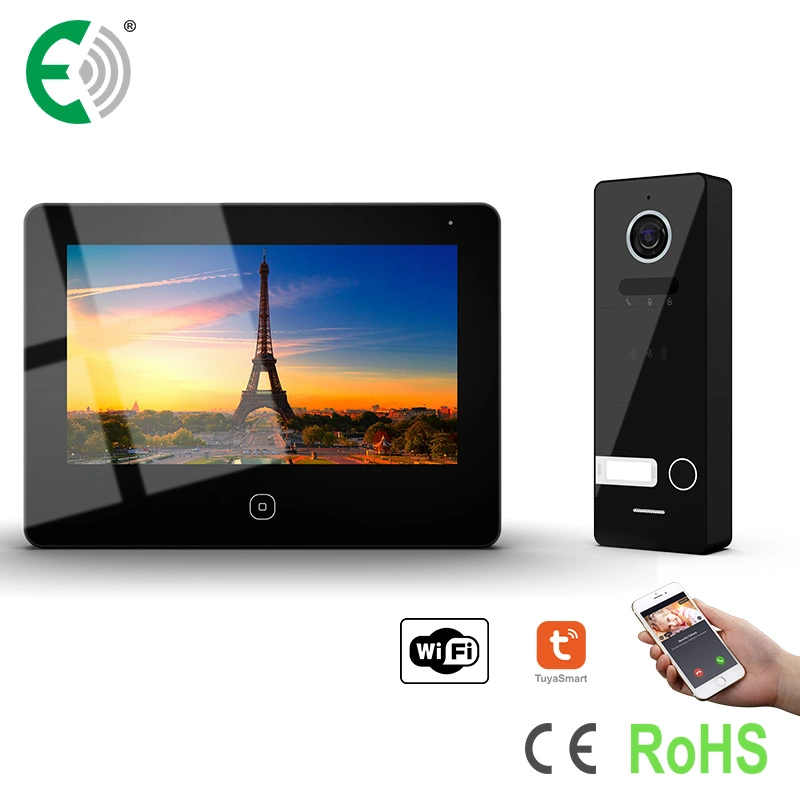 UTP/IP WiFi Écran tactile 7" Digital Home Sécurité Système d'Interphone vidéo Kit Doorphone