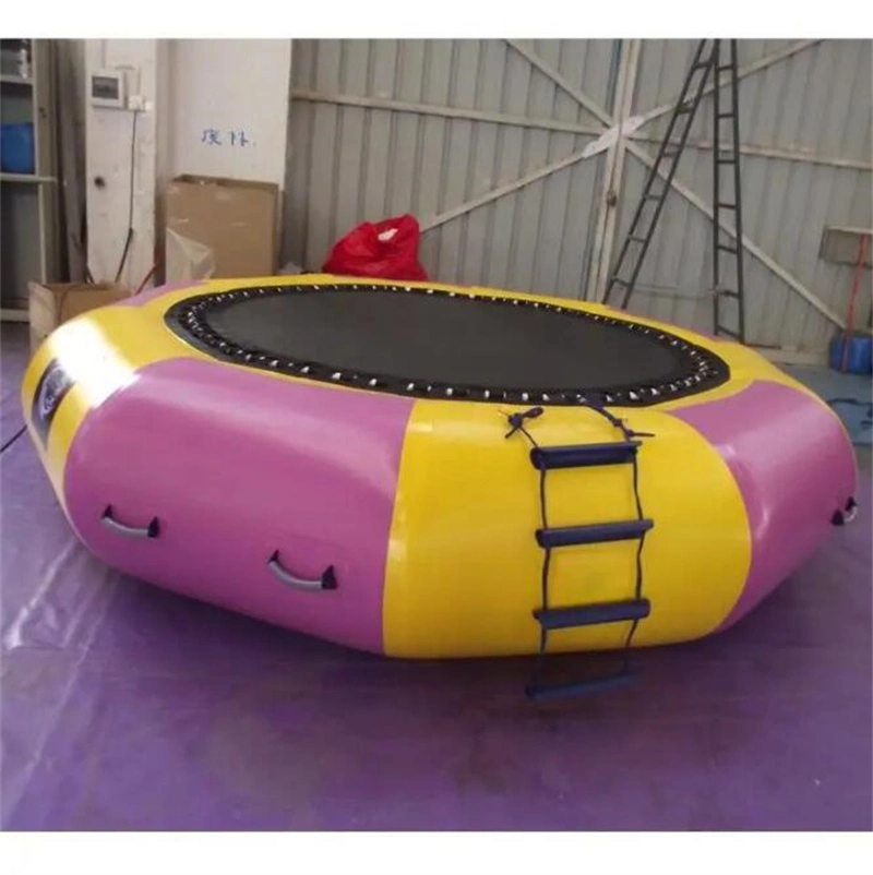 Wassersprung Bouncer Plattform Schwimmende Sprungbett Aufblasbarer Wasserpark Poolspielzeug