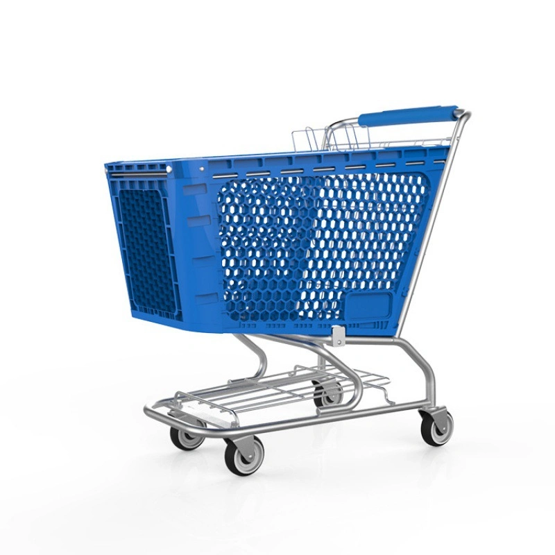 Aisan Style Steel and Plastic Shopping Trolley