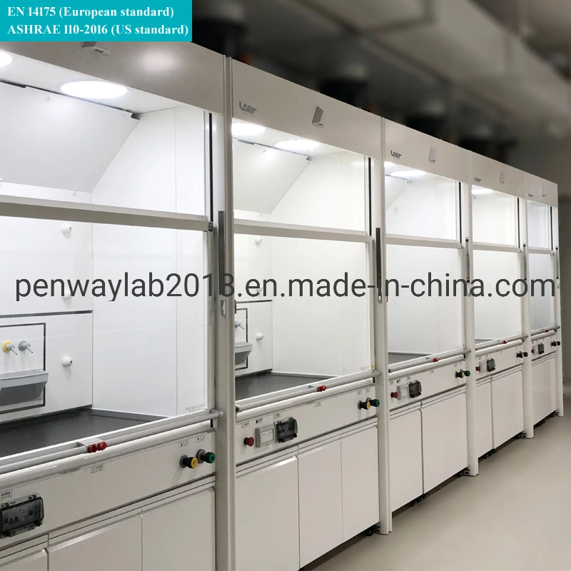 En14175 EU Standard Energy-Saving Lab Steel Fuming Hood Fume Cupboard Fume Hood Lab Furniture