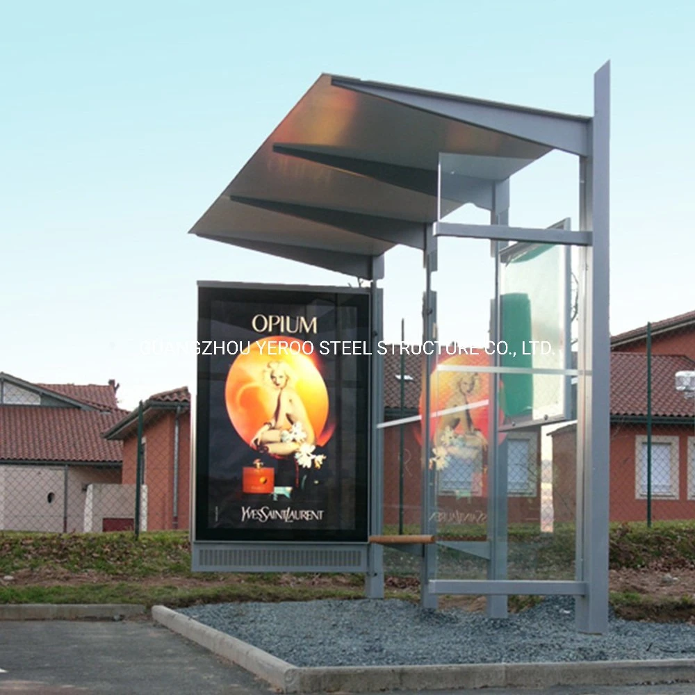 Outdoor Street Furniture Stainless Steel Bus Shelter for Sale