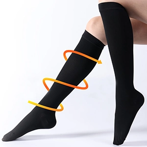 Chaussettes de compression Sinocare genou haute compression personnalisé Chaussettes de sport pour les femmes de l'exécution