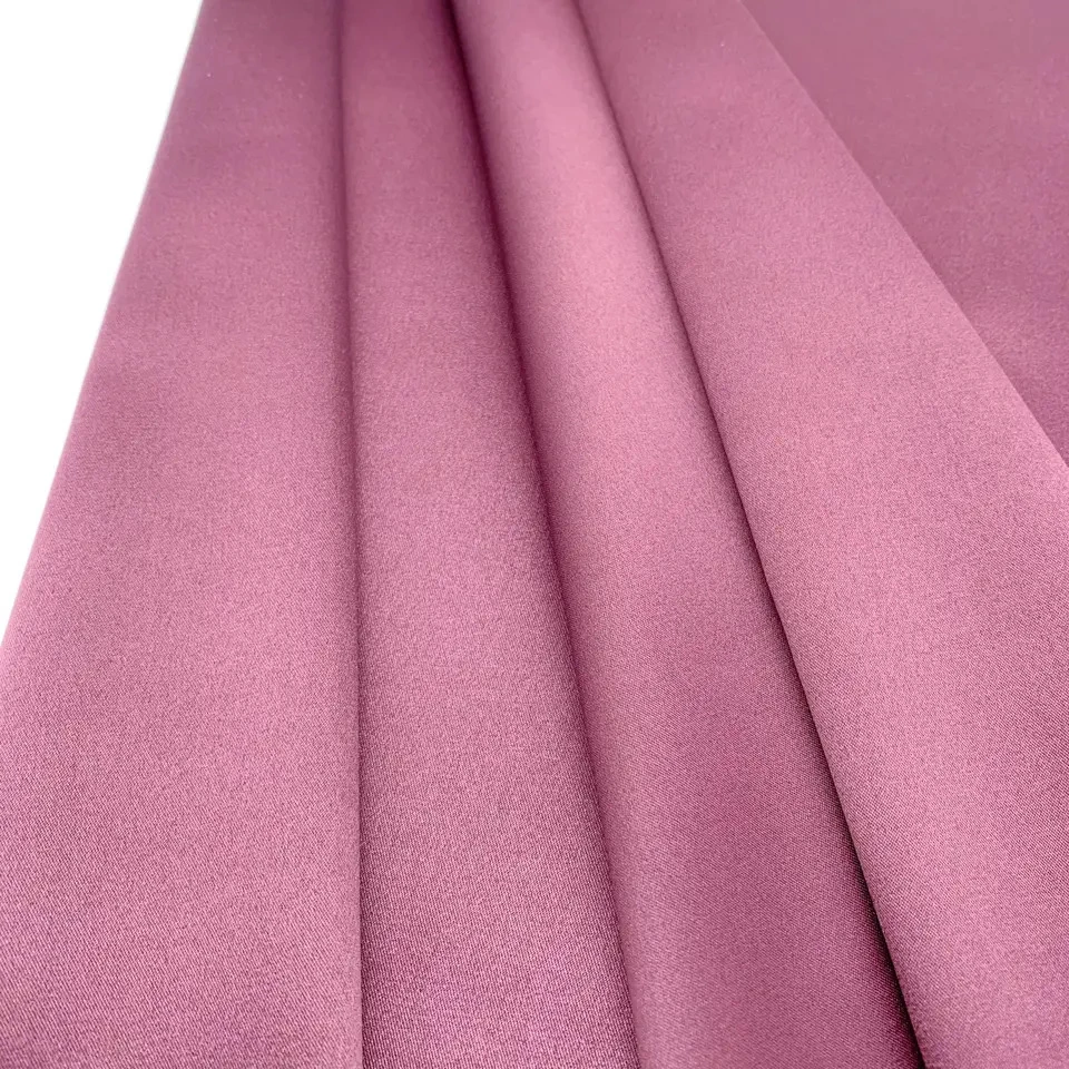 Fashionable Design Smooth Feeling Twisted Imitated Acetate Lurex Satin Pongee Polyester Fabric