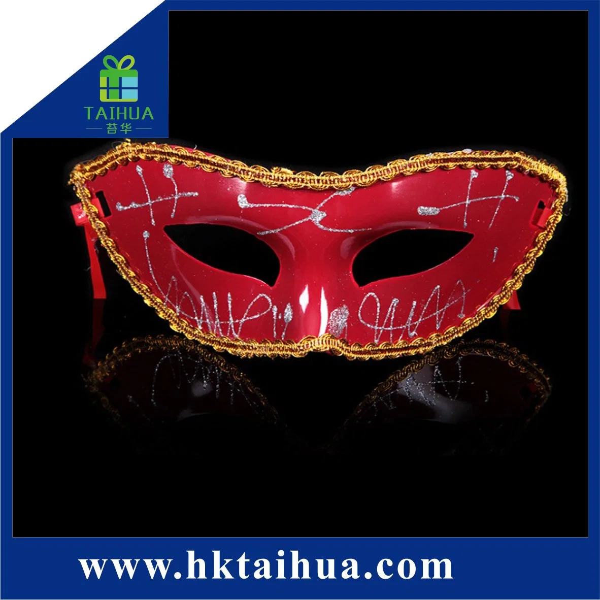 Hot Sales Feather Plastic Mask for Halloween Party