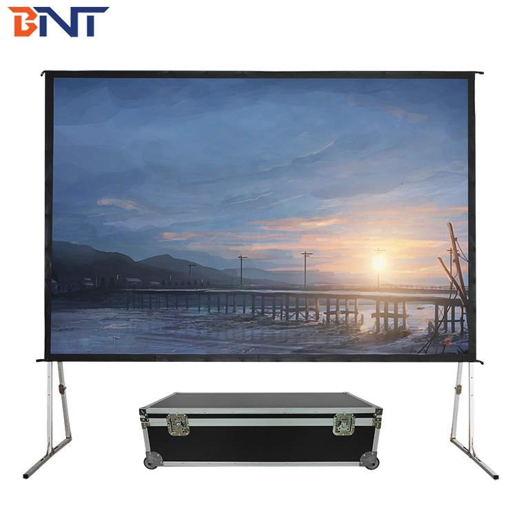 Bnt 300 Inch 4: 3 Big Size Fast Fold Projector Screen with Durable Fabric for Rear Projection