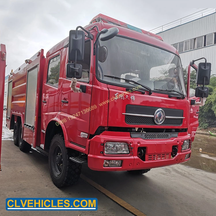 Dongfeng 6X6 12cbm Petrolero de espuma de Vehículos de extinción de incendios 12000L vehículo de rescate de incendios espuma