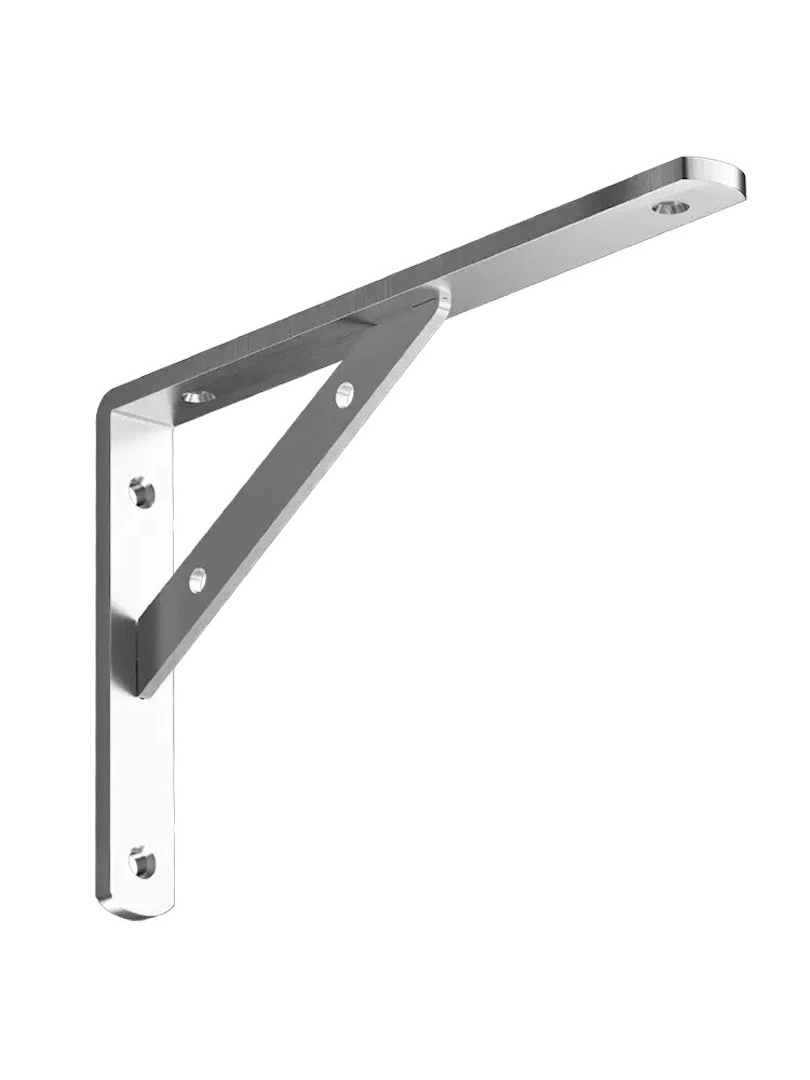 Stainless Steel Folded Triangle Bracket Support Frame