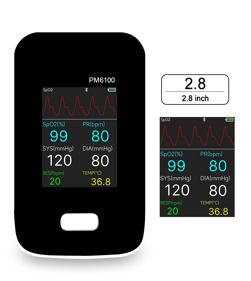Berry Pm6100 peut surveiller le patient et continu de l'ECG du moniteur patient compact