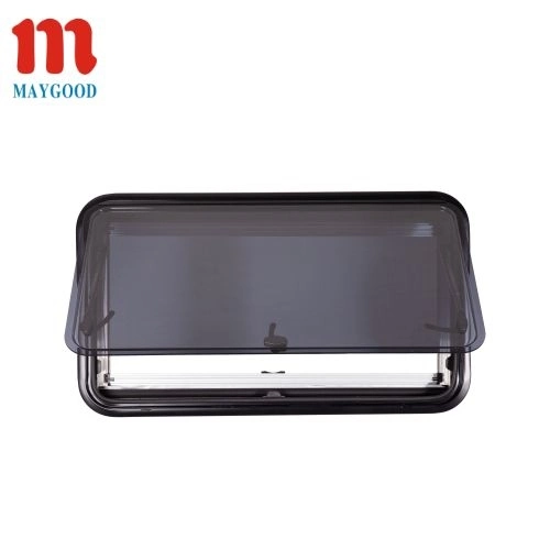 900X500mm Top Quality Acrylic Round Corner Camper Trailer Side Windows Extrapolation Window Maygood