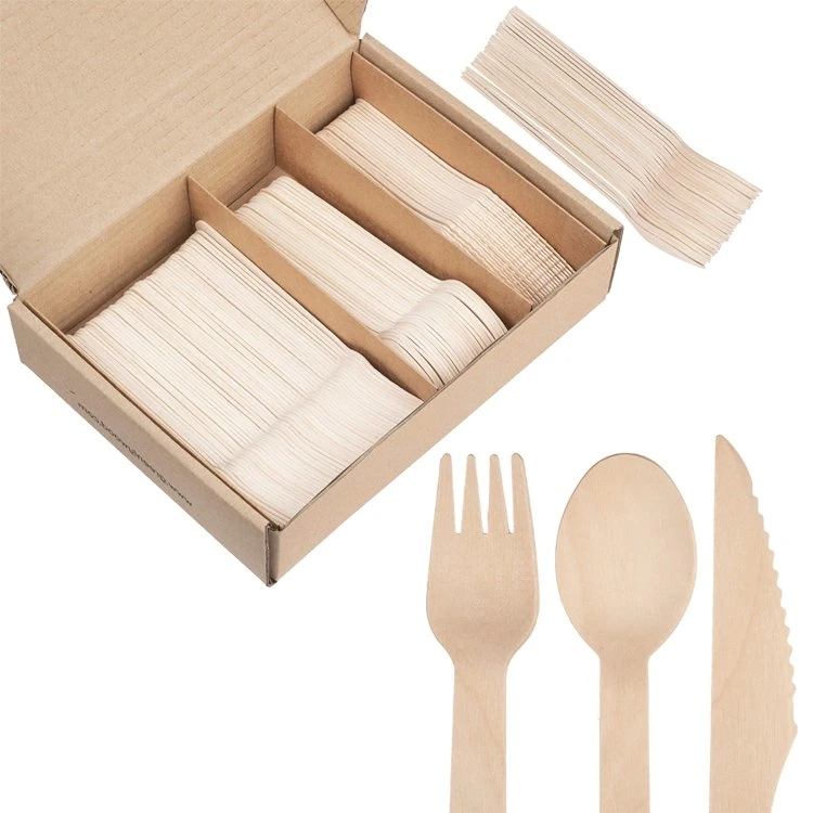 Bamboo Cutlery Tableware Cutlery Organizer Kitchen Disposable Plastic Tableware for Restaurant