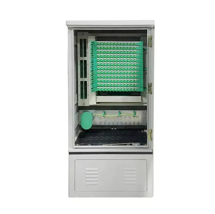 Alimentation d'usine de 96 144 288 coeurs de télécommunication réseau SMC de plein air du Cabinet Cabinet Cabinet pour FTTH