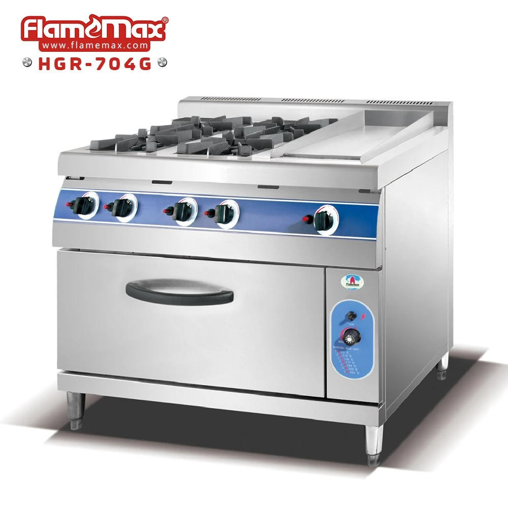 Personalización básica 4 cocina de gas Burners con horno de gas (HGR-4G)