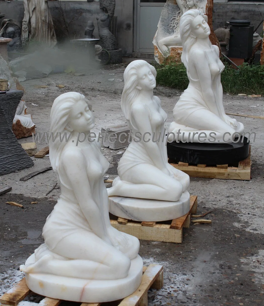 Modern Art Sculpture Stone Marble Naked Lady Nude Female Woman Statue (SY-X1731)